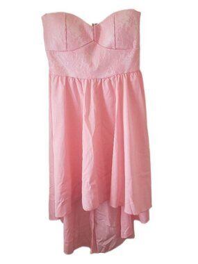 Zoah Design Pink High Low Skater Dress